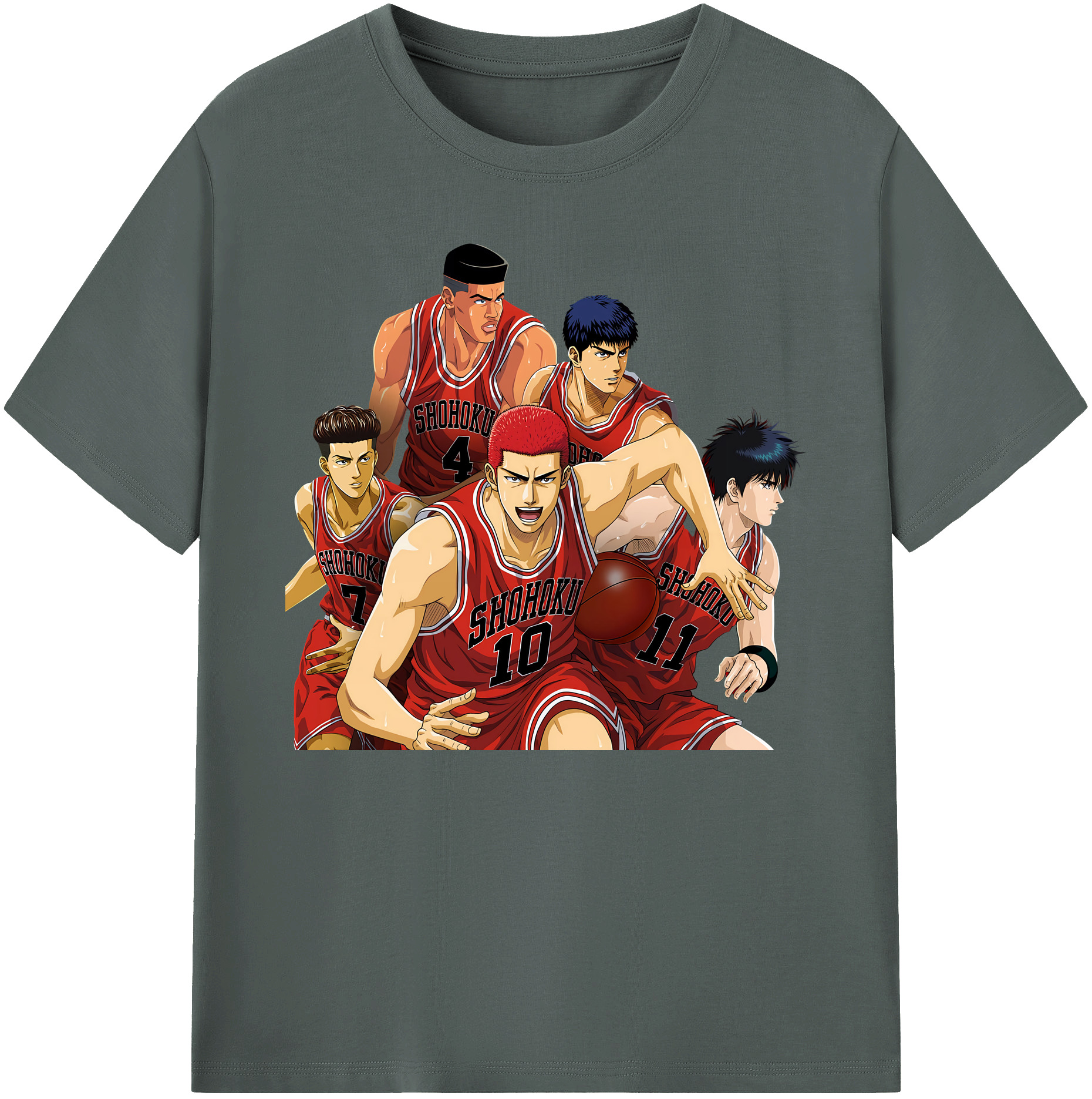 （画像用） SLAM DUNK／スラムダンク 綿100％ メンズ半袖Tシャツ｜肌触りやわらか＆通気性
